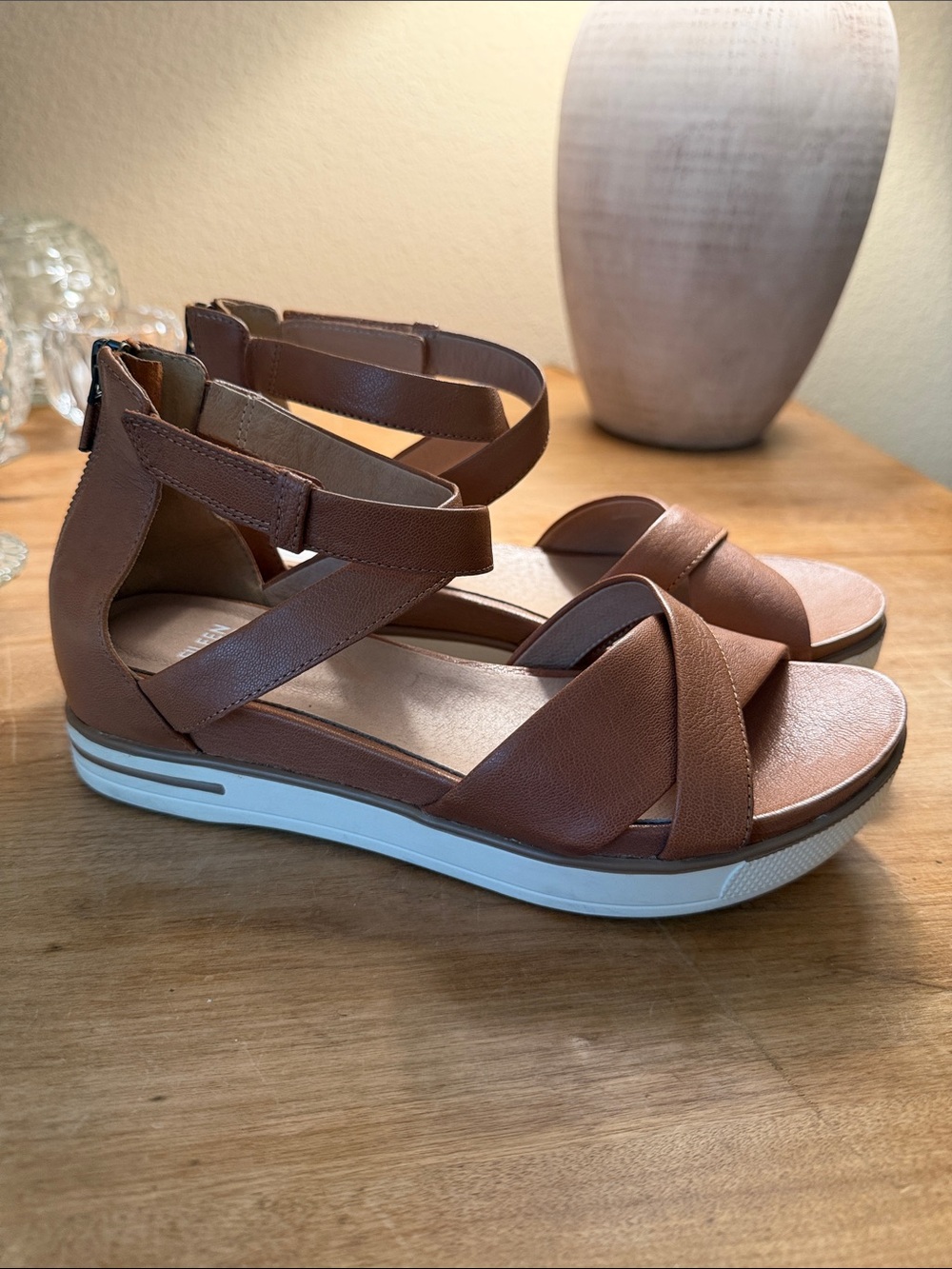 Women’s Brown Strappy Platform Sandals